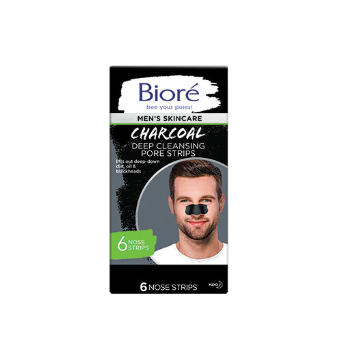 Biore Mens Charcoal Pore Strips 6pk