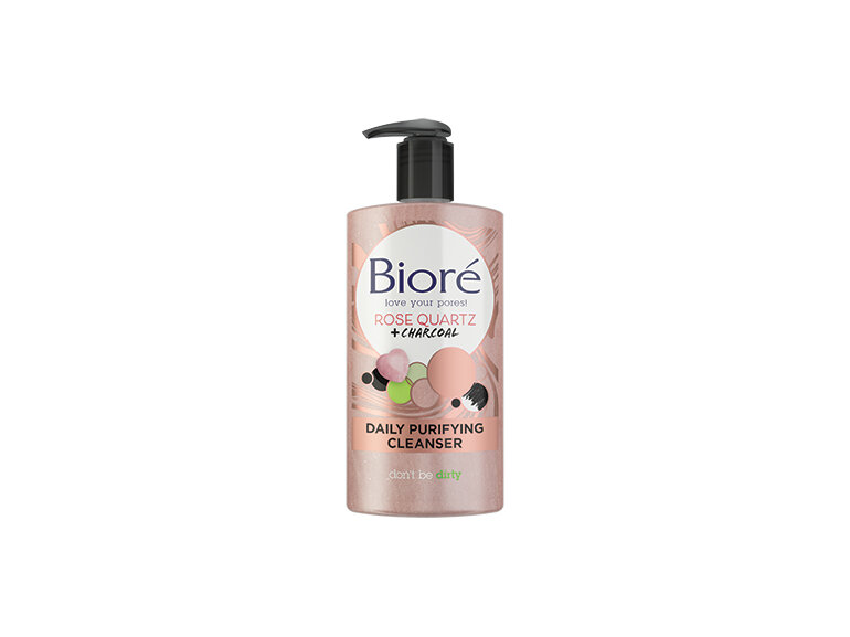 Biore Rose Quartz & Charcoal Pore Cleanser 200mL