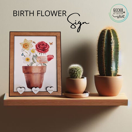 Birth Flower Garden - Mug or Sign