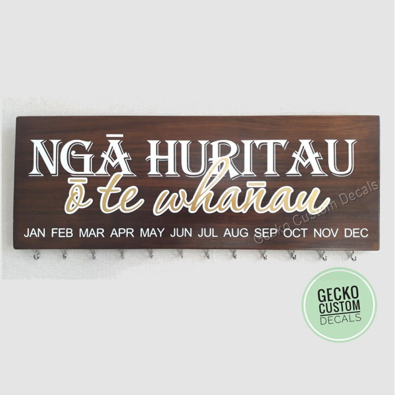 Birthday Board Maori Text Gecko By Design