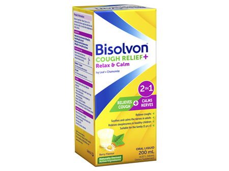BISOLVON COUGH RELIEF + RELAX & CALM 200ML