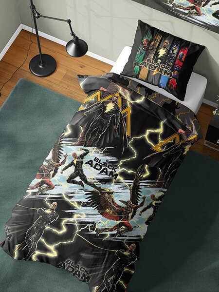 Black Adam Single Reversible Duvet Cover Set