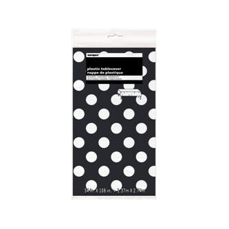 Black and White Dots Table Cover