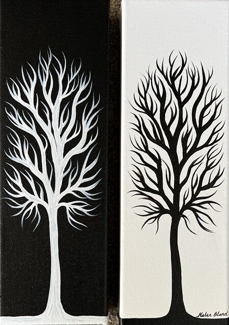 Black and White Trees Original