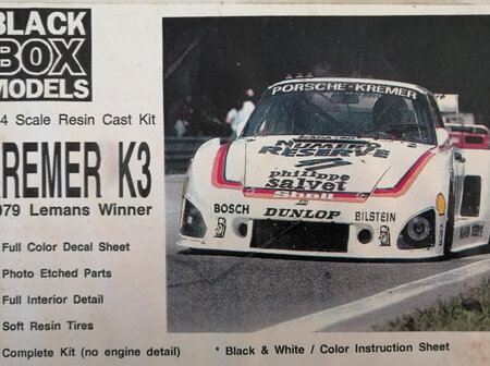 Black Box Models 1/24 Kremer K3 1979 Le Mans Winner