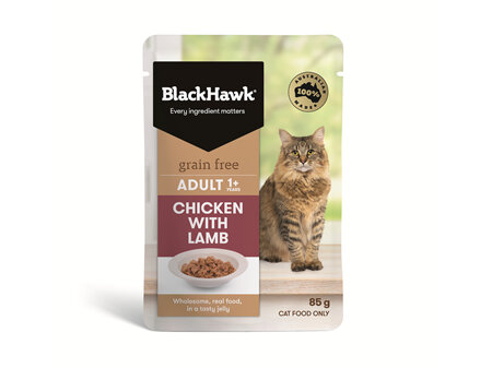 Black Hawk Cat Chicken/Lamb 85g