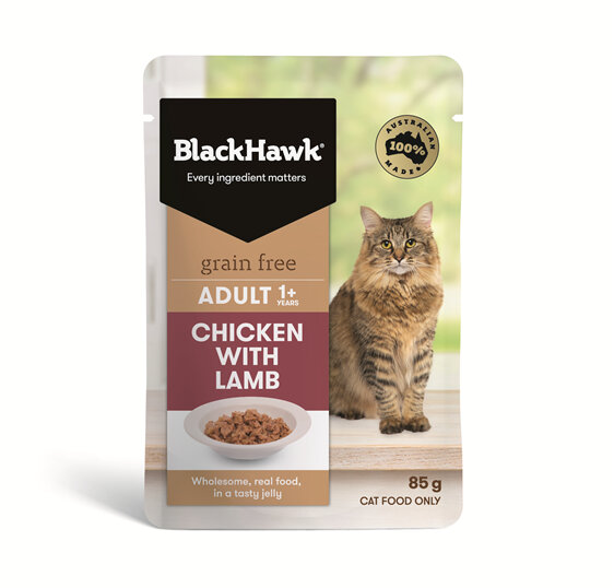 Black Hawk Cat Chicken/Lamb 85g