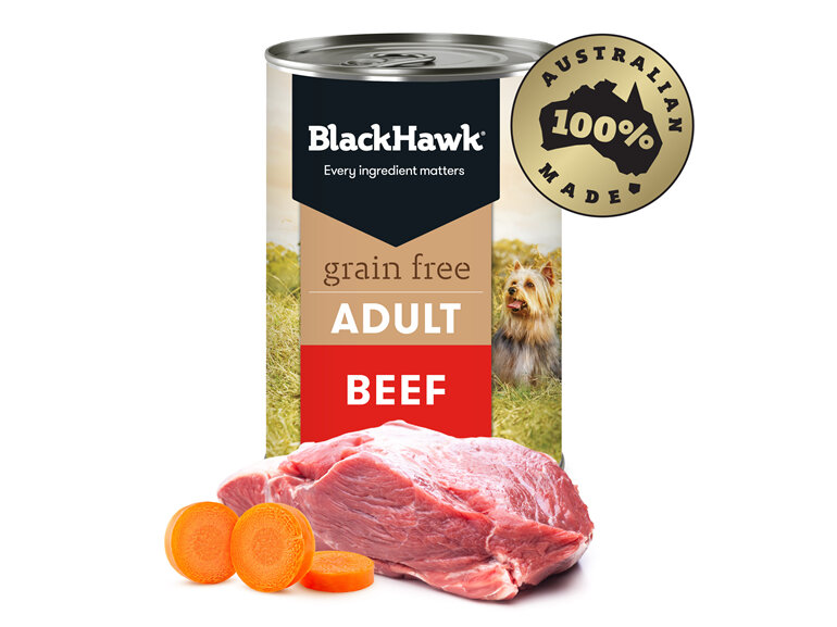 Black Hawk Dog Grain Free Beef 400gm