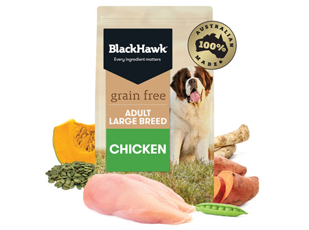 Black Hawk Grain Free Adult Chicken Large Breed Dog Food 15kg