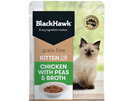 Black Hawk Grain Free Chicken with Peas & Broth 85g