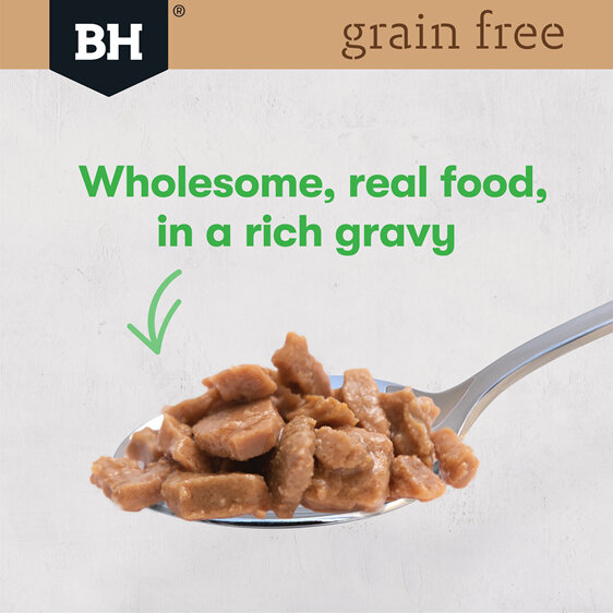 Black Hawk Grain Free Chicken with Peas & Broth 85g