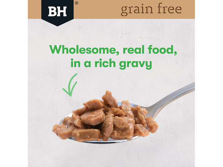 Black Hawk Grain Free Chicken with Peas & Broth 85g