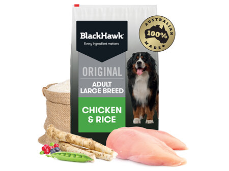 Black Hawk Large Breed Chicken & Rice 20kg