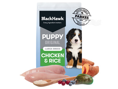 Black Hawk Puppy Food for Large Breeds - Original Chicken and Rice 20kg