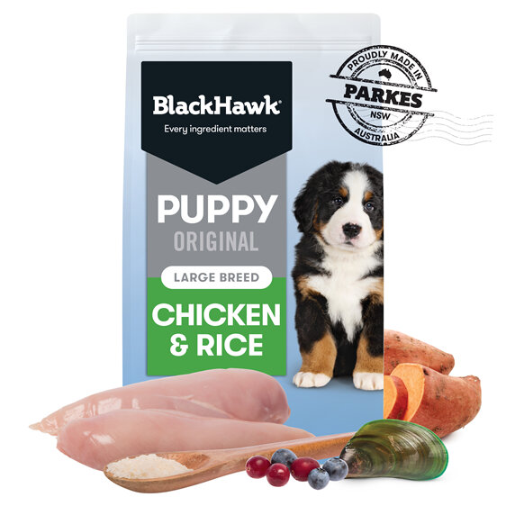 Black Hawk Puppy Food for Large Breeds - Original Chicken and Rice