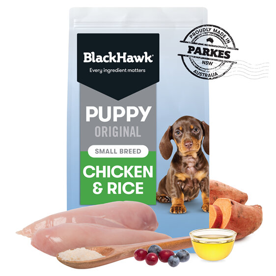 Black Hawk Puppy Food for Small Breeds - Original Chicken and Rice 3kg
