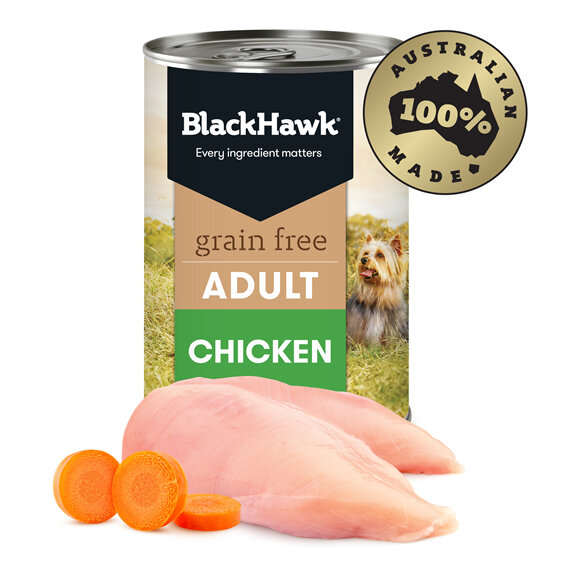 Black Hawk Wet Grain Free Chicken 400gm