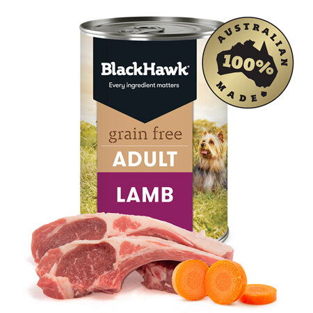 Black Hawk Wet Grain Free Lamb 400gm