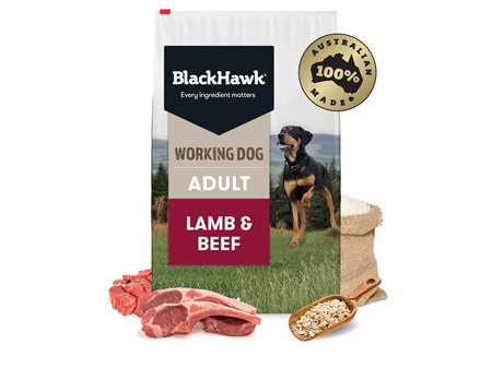 Black Hawk Working Dog Lamb & Beef 20kg