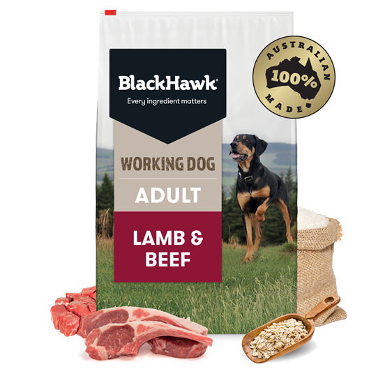 Black Hawk Working Dog Lamb & Beef 20kg