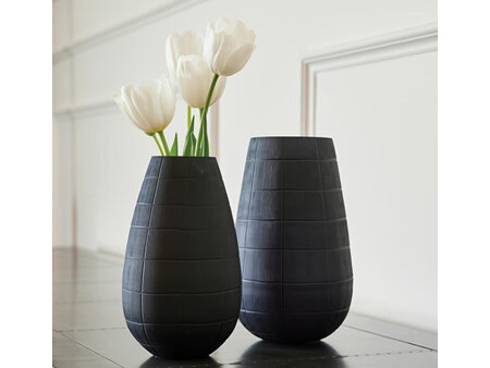 Black Hurricane Vase - Large