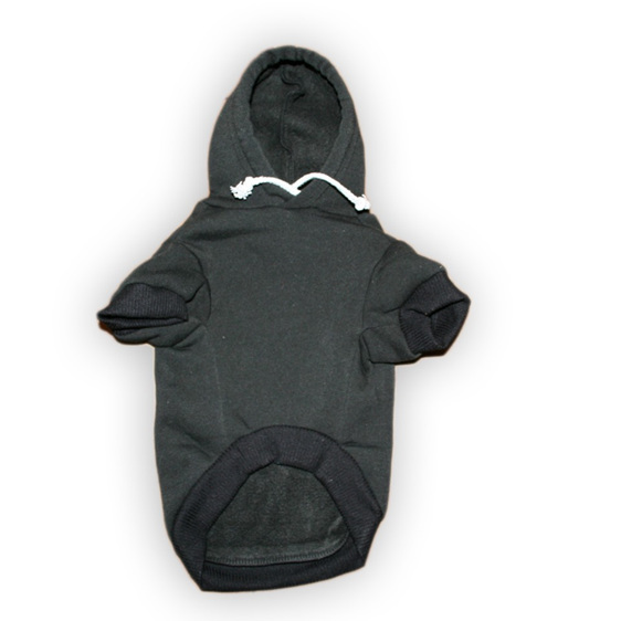 black jolly roger dog hoodie