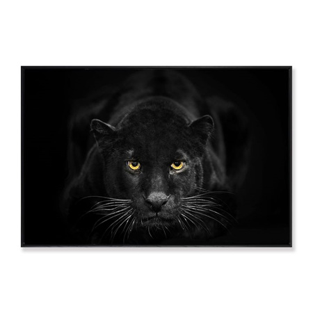 Black Panther Framed Canvas Print - 90x60