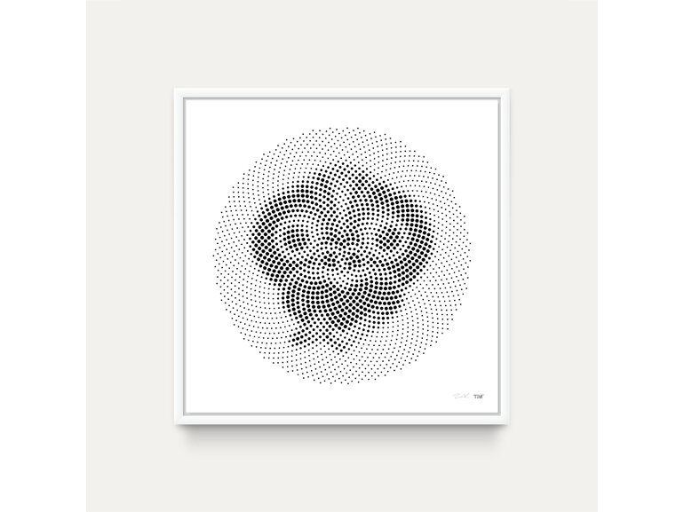 Black Tiki (polydot) - on white