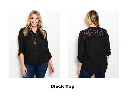 Black Top- avail in XL only