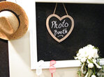 Blackboard - Hanging Heart Shaped Wooden Frame