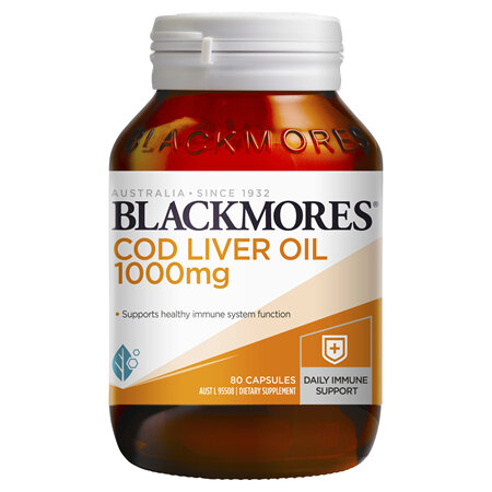 Blackmores Cod Liver Oil 1000mg 80caps