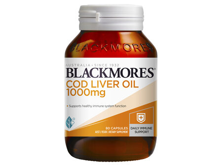 Blackmores Cod Liver Oil 1000mg 80caps