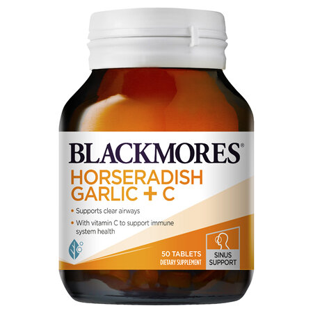 Blackmores Horseradish Garlic + C 50tabs