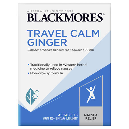 Blackmores Travel Calm Ginger 45tabs