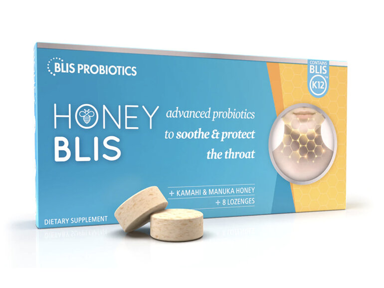 Blis Honeyblis K12 Probiotic Manuka Kanuka Honey 8 Sore Throat Lozenges