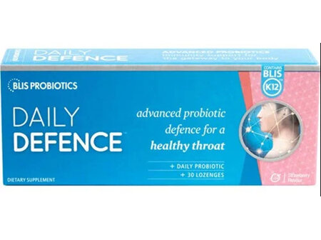 Blis Probiotics Daily Defence K12 Strawberry 30 Lozenges