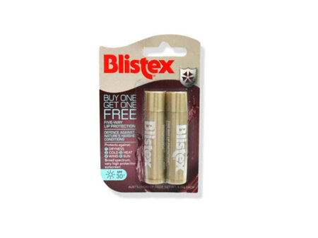 Blistex Five-Way Lip Protection Twin Pack SPF30+ 4.25g ea