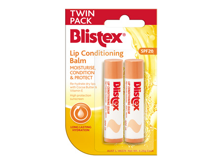 BLISTEX Lip Cond. Balm SPF20 TwinPk