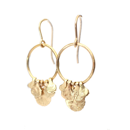 Bloom Drop Earrings in Gold