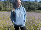 Blooming Scilly Organic Hoodie - Dusk Blue