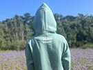 Blooming Scilly Organic Hoodie - Sage Green