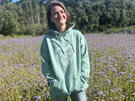 Blooming Scilly Organic Hoodie - Sage Green