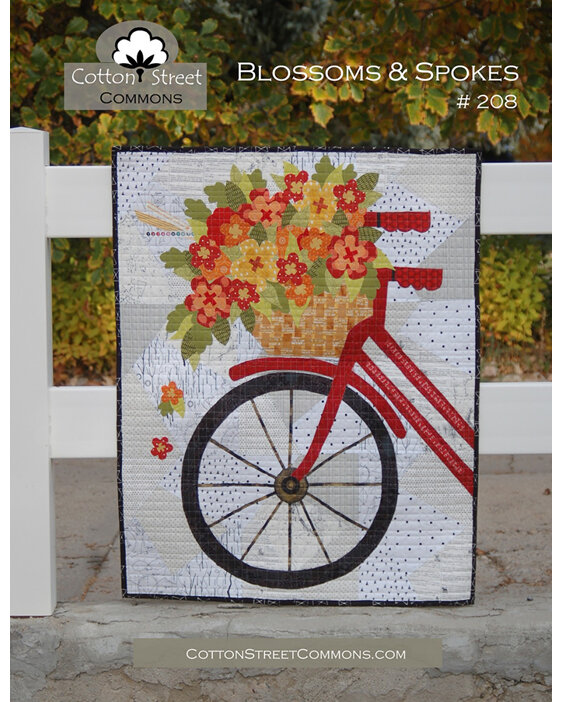 Blossoms and Spokes Quilt Pattern from Cotton Street Commons