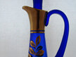 Blue and gold decanter