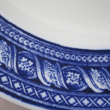 Blue and white plate Versailles