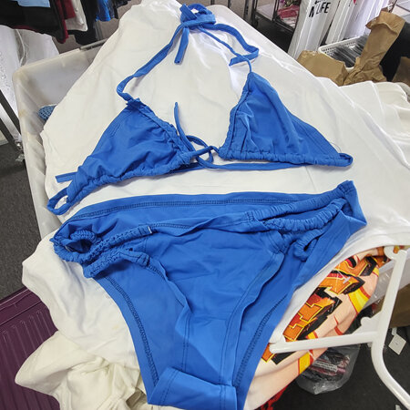 Blue bikini set size 8-12 approx