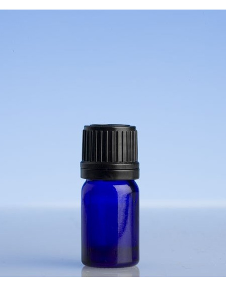 Blue Glass  Bottle - 5ml with slow dripulator cap