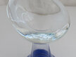 Blue glass specimen vase