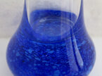 Blue glass specimen vase
