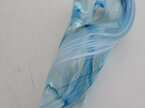 Blue glass stir stick